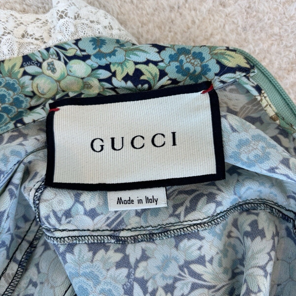 Designer Gucci Maxi Dress With Ruffles- As Seen On Taylor Swift - Picture 6 of 7